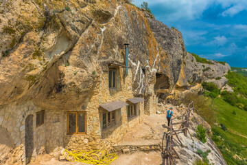 Monastery of Chelter Marmara in Mount Chelter Kaya, Crimea,