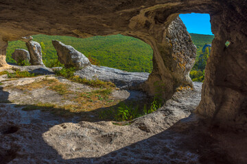 Eski-Kermen is a medieval fortress-city located in  Crimean peninsula