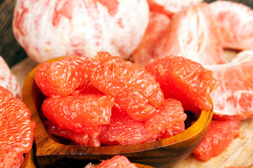 ready to eat citrus juicy pink grapefruit