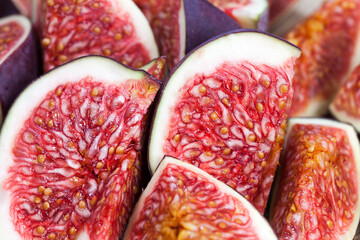 red fig pulp with lots of seeds