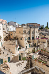 Matera Basilicata streets panorama