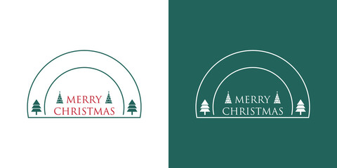 Merry christmas logo