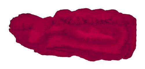 Dark wine color watercolor, hand-painted stain with a brush. Burgundy background.