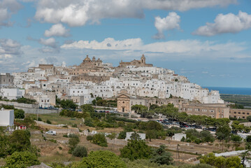 Naklejka premium Ostuni Puglia streets buildings