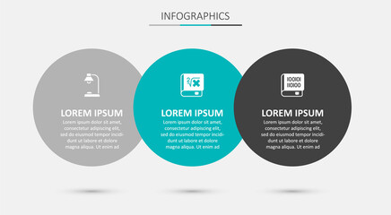 Set Book with mathematics, Table lamp and Books about programming. Business infographic template. Vector