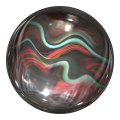 Illustration of the marble ball on a white background