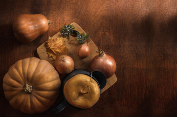 Pumpkin and other vegetables