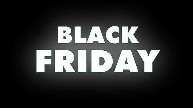Neon black Friday animation is set in black, suitable for your promotional needs.