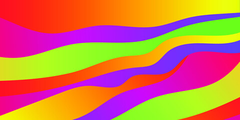 Abstract modern illustration with color waves.