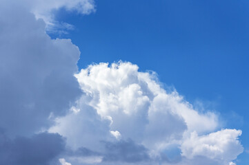  blue sky, clouds, nature background.