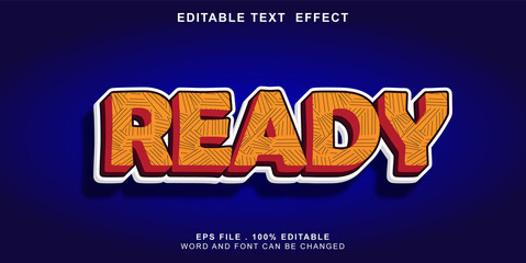 text effect editable ready