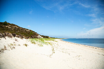 Sylt  - View to White Cliff at Wadden Sea , Germany