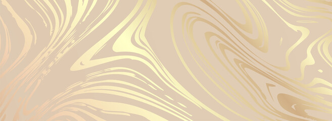 Fluid painting design card. Dusty rose and golden marble geode frame. Spring wedding invitation. Pink alcohol ink. Dye flow style. Vector illustration.