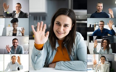 Online Video Conference Meeting Group Call