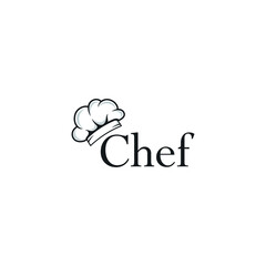 The logo illustration of a chef's hat with a simple concept is suitable for your company's business icon.