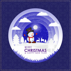 vector illustration for Merry Christmas and  happy new year -2022