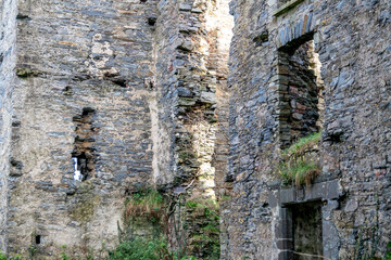 The remains of Raphoe castle in County Donegal - Ireland