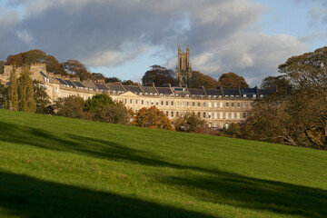 Autumn in Victoria Park in the historic city of Bath in Somerset