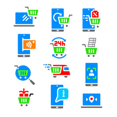 e-commerce icons set