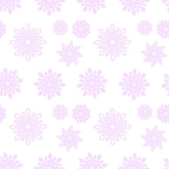 Light Pink Floral Repeat Pattern Background