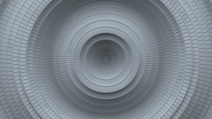 Gray circles with ripple effect 3D render - 470260653