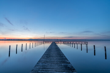 Fototapeta premium Sonnenuntegang am See