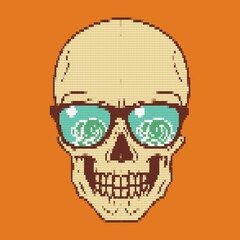 Skull Pixel Art