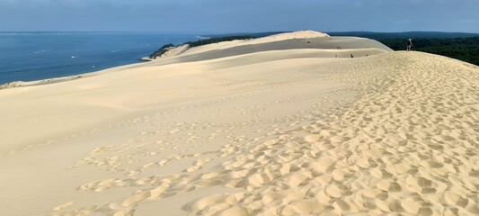 Dune of Pilat in France, the largest sand dune in Europe