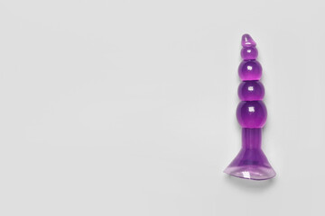 Anal plug on light background