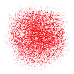 Dusty grunge style effect. Grit texture. Colored isolated element. Spray paint. Hand drawn.