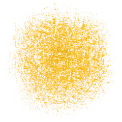 Dusty grunge style effect. Grit texture. Colored isolated element. Spray paint. Hand drawn.