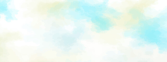 Hand drawn abstract soft pastel watercolor background. Smooth color watercolour painting soft  textured on wet white paper background illustration banner, wallpaper, template, flyer, brochure