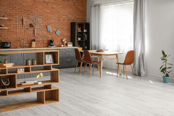 Studio apartment with contemporary kitchen