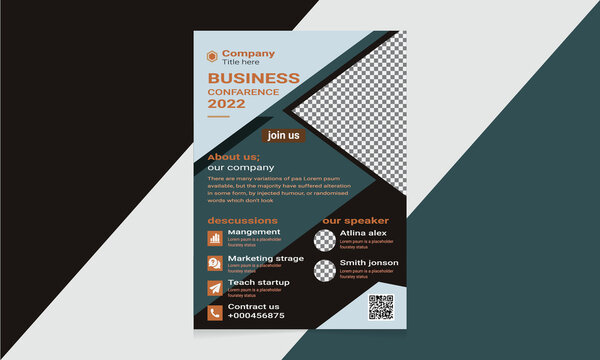 Business confarence flyer template
