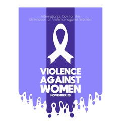 International Day for the Elimination of Violence against Women theme template. Vector illustration. Suitable for Poster, Banners, campaign and greeting card. 