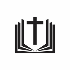 Obraz premium Christian cross icon