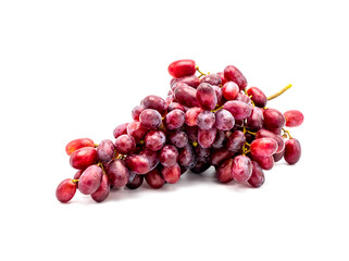 Red Globe (grape variety) placed on a white background, stacking photography.