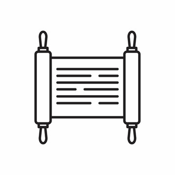 recommend clip art: Torah icon. Element of Jewish icon for mobile concept and web apps. Thin line Torah icon can be used for web and mobile