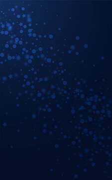 Shiny Flake Vector Blue Background. Glow Glitter