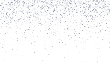 Silver glitter holiday confetti on white background. Vector