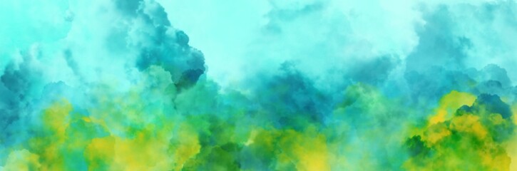 Abstract background painting art with blue cloud paint brush for December sale poster, banner, website, phone case design.