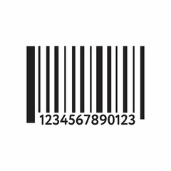 Barcode for products icon. The bar code flat icon design. Shopping barcode