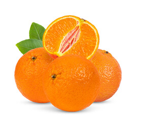 mandarin or tangerine fruit isolated on white