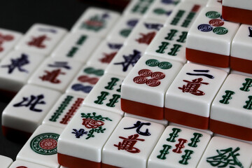 Red Mahjong Tiles