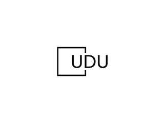 UDU letter initial logo design vector illustration