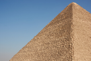 Fototapeta na wymiar The Great Pyramid of Giza (also known as the Pyramid of Khufu or the Pyramid of Cheops)