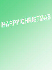green card with happy Christmas 