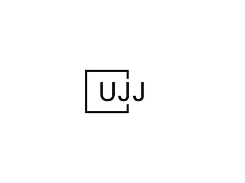 UJJ letter initial logo design vector illustration