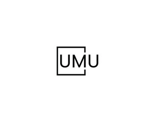 Obraz premium UMU letter initial logo design vector illustration
