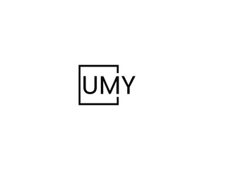 Fototapeta UMY letter initial logo design vector illustration obraz